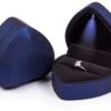 Hartvormig ringdoosje met LED – Blauw